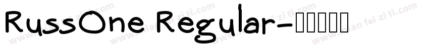 RussOne Regular字体转换